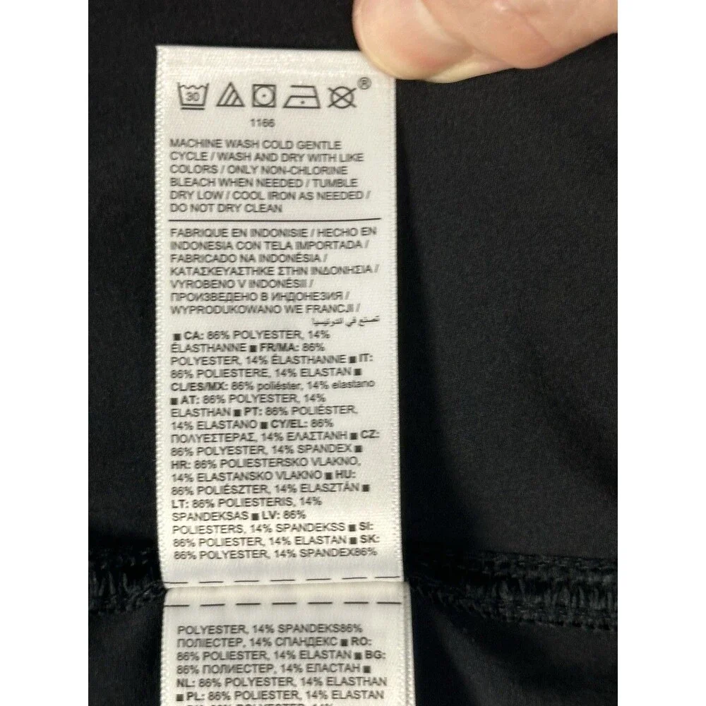 Athleta Brooklyn Heights Cargo Skirt Black Midi Stretch 14 Travel Gorpcore